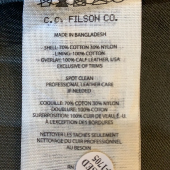 C.C. Filson Women’s Mountain Parka, Filson Jacket, Coat NEW Root - Picture 6 of 10